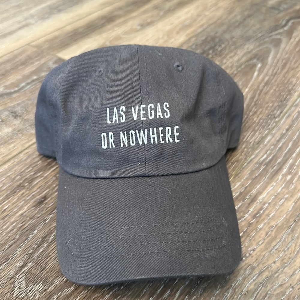 Las Vegas Or Nowhere Hat, Gray, Adjustable, Las Vegas Brand